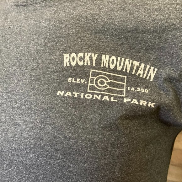 Rocky Mountain National Park RMNP Colorado long sleeve mens small S shirt CO - Picture 4 of 9